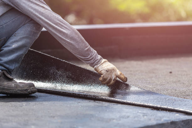 Professional Basement Waterproofing technician working in Wayne, OH